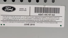 2010-2011 Ford Focus Radio AM FM Cd Player Receiver Replacement P/N:AS4T-19C157-AA Fits 2010 2011 OEM Used Auto Parts - Oemusedautoparts1.com