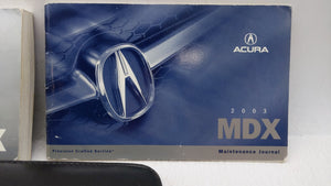 2003 Acura Mdx Owners Manual Book Guide OEM Used Auto Parts