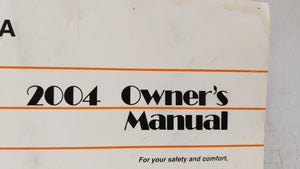 2004 Toyota Camry Owners Manual Book Guide OEM Used Auto Parts