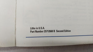 2000 Buick Lesabre Owners Manual Book Guide OEM Used Auto Parts