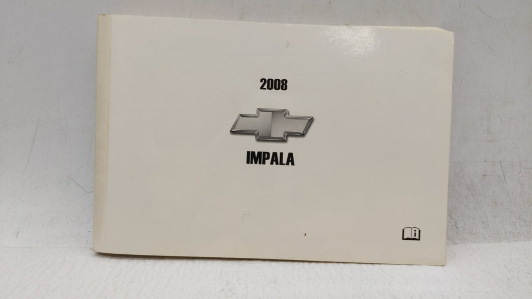 2008 Chevrolet Impala Owners Manual Book Guide OEM Used Auto Parts - Oemusedautoparts1.com