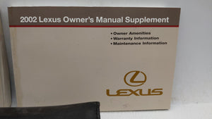 2002 Lexus Es300 Owners Manual Book Guide OEM Used Auto Parts - Oemusedautoparts1.com