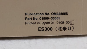 2002 Lexus Es300 Owners Manual Book Guide OEM Used Auto Parts - Oemusedautoparts1.com