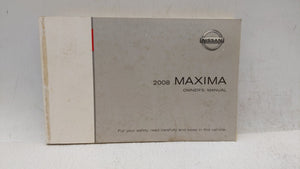 2008 Nissan Maxima Owners Manual Book Guide OEM Used Auto Parts