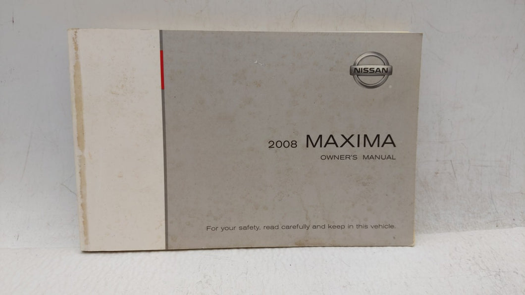 2008 Nissan Maxima Owners Manual Book Guide OEM Used Auto Parts