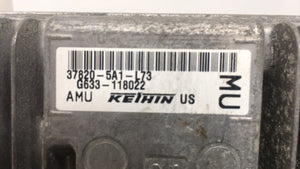 2015 Accord Honda PCM Engine Computer ECU ECM PCU OEM P/N:37820-5A1-L73 Fits OEM Used Auto Parts - Oemusedautoparts1.com