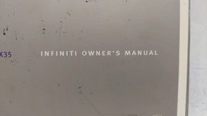 2008 Infiniti Fx45 Owners Manual Book Guide OEM Used Auto Parts