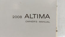 2008 Nissan Altima Owners Manual Book Guide OEM Used Auto Parts