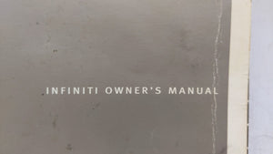 2003 Infiniti G35 Owners Manual Book Guide OEM Used Auto Parts