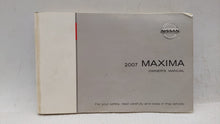 2007 Nissan Maxima Owners Manual Book Guide OEM Used Auto Parts