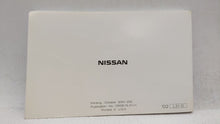 2002 Nissan Altima Owners Manual Book Guide OEM Used Auto Parts