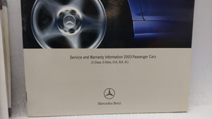 2003 Mercedes-Benz C300 Owners Manual Book Guide OEM Used Auto Parts - Oemusedautoparts1.com