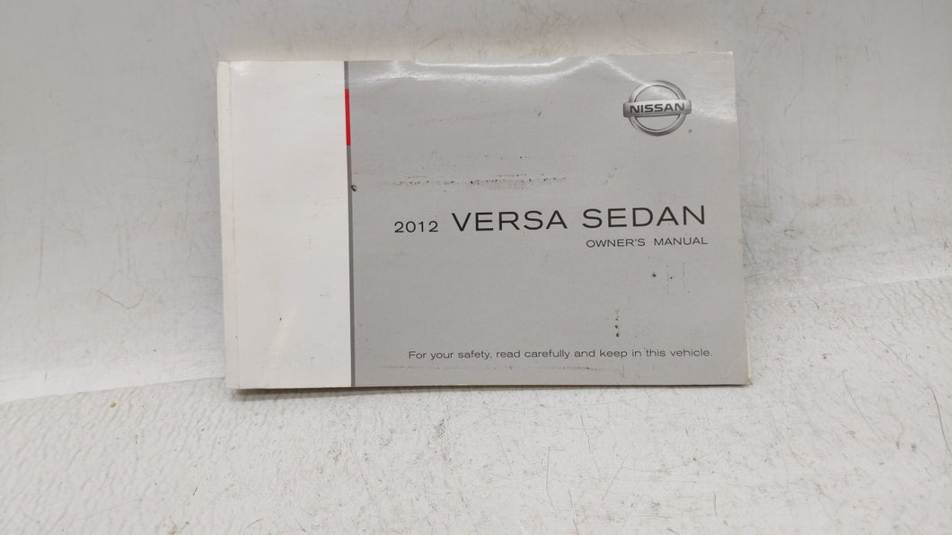 2012 Nissan Versa Owners Manual Book Guide OEM Used Auto Parts - Oemusedautoparts1.com