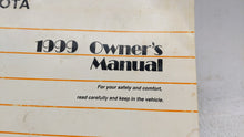 1999 Toyota Camry Owners Manual Book Guide OEM Used Auto Parts