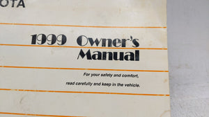 1999 Toyota Camry Owners Manual Book Guide OEM Used Auto Parts