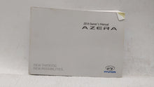 2014 Hyundai Azera Owners Manual Book Guide OEM Used Auto Parts - Oemusedautoparts1.com