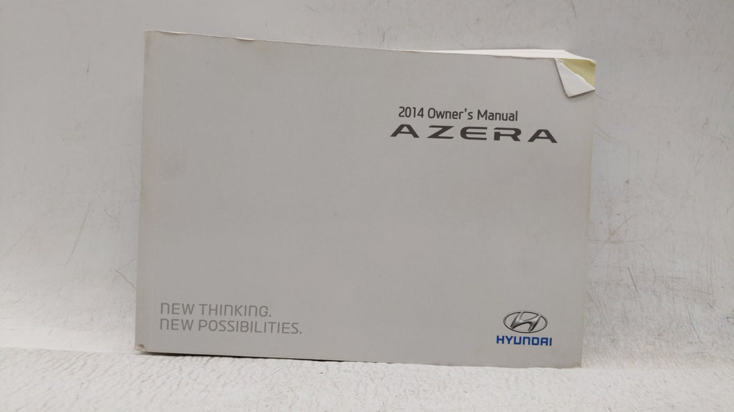 2014 Hyundai Azera Owners Manual Book Guide OEM Used Auto Parts - Oemusedautoparts1.com