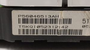 2011-2014 Dodge Avenger Instrument Cluster Speedometer Gauges P/N:P56046511AH P56046513AH Fits 2011 2012 2013 2014 OEM Used Auto Parts - Oemusedautoparts1.com