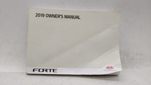 2019 Kia Forte Owners Manual Book Guide OEM Used Auto Parts