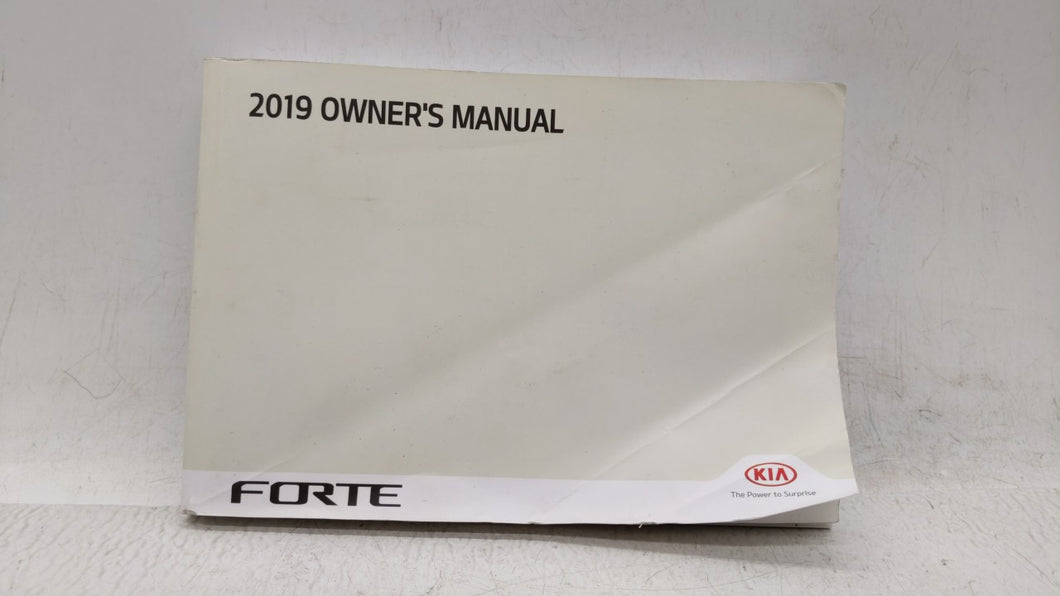 2019 Kia Forte Owners Manual Book Guide OEM Used Auto Parts