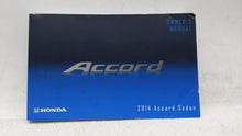 2014 Honda Accord Owners Manual Book Guide OEM Used Auto Parts