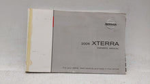 2006 Nissan Xterra Owners Manual Book Guide OEM Used Auto Parts - Oemusedautoparts1.com