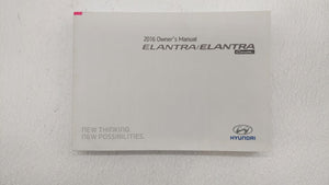 2016 Hyundai Elantra Owners Manual Book Guide OEM Used Auto Parts - Oemusedautoparts1.com