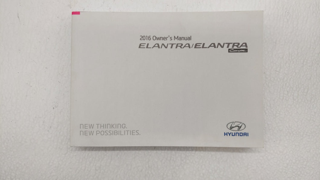 2016 Hyundai Elantra Owners Manual Book Guide OEM Used Auto Parts - Oemusedautoparts1.com