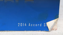 2014 Honda Accord Owners Manual Book Guide OEM Used Auto Parts