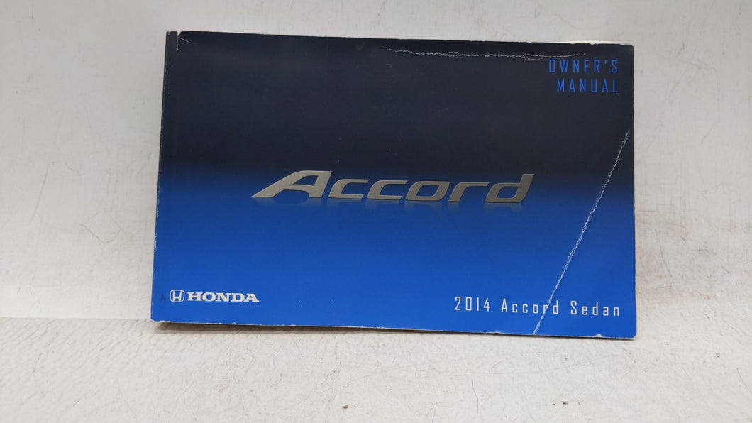 2014 Honda Accord Owners Manual Book Guide OEM Used Auto Parts