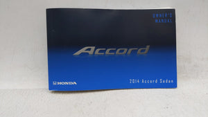 2014 Honda Accord Owners Manual Book Guide OEM Used Auto Parts