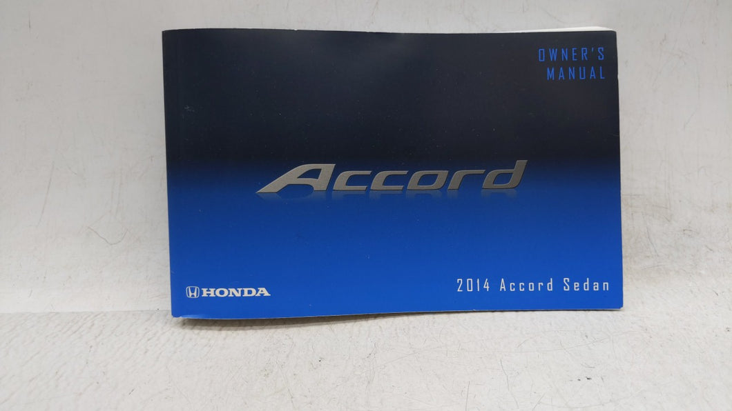 2014 Honda Accord Owners Manual Book Guide OEM Used Auto Parts