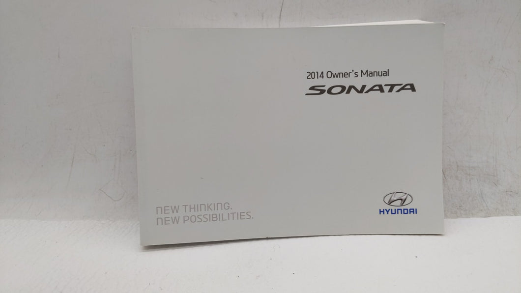 2014 Hyundai Sonata Owners Manual Book Guide OEM Used Auto Parts