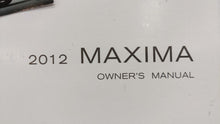 2012 Nissan Maxima Owners Manual Book Guide OEM Used Auto Parts - Oemusedautoparts1.com