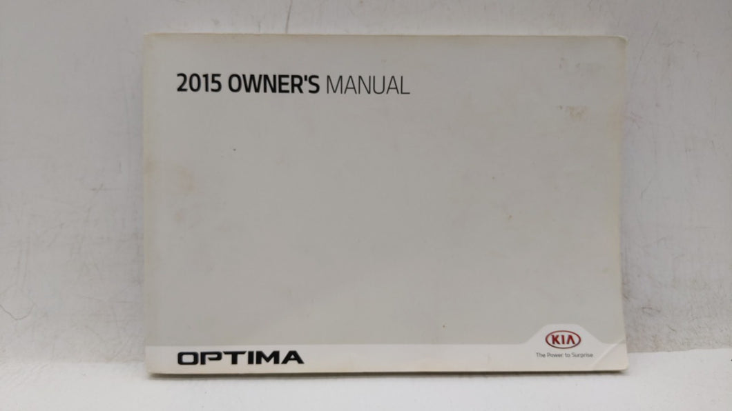 2015 Kia Optima Owners Manual Book Guide OEM Used Auto Parts - Oemusedautoparts1.com