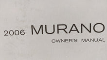 2006 Nissan Murano Owners Manual Book Guide OEM Used Auto Parts