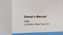 2014 Volkswagen Jetta Owners Manual Book Guide OEM Used Auto Parts