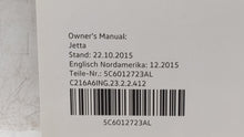 2016 Volkswagen Jetta Owners Manual Book Guide OEM Used Auto Parts