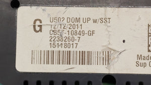 2012 Ford Explorer Instrument Cluster Speedometer Gauges P/N:CB5T-10849-GE CB5T-10849-GD Fits OEM Used Auto Parts - Oemusedautoparts1.com