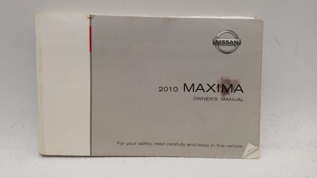 2010 Nissan Maxima Owners Manual Book Guide OEM Used Auto Parts