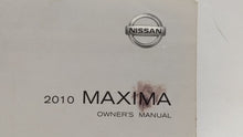 2010 Nissan Maxima Owners Manual Book Guide OEM Used Auto Parts