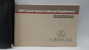 1997 Lexus Es300 Owners Manual Book Guide OEM Used Auto Parts - Oemusedautoparts1.com