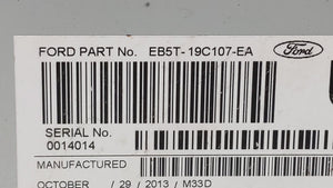 2014 Ford Explorer Radio AM FM Cd Player Receiver Replacement P/N:EB5T-19C107-EC EB5T-19C107-EB Fits OEM Used Auto Parts - Oemusedautoparts1.com