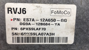 2014 Ford Fusion PCM Engine Computer ECU ECM PCU OEM P/N:ES7A-12A650-GG Fits OEM Used Auto Parts - Oemusedautoparts1.com