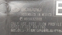 2010-2014 Subaru Legacy Fusebox Fuse Box Panel Relay Module P/N:MB503202B MB503200B Fits 2010 2011 2012 2013 2014 OEM Used Auto Parts - Oemusedautoparts1.com