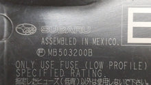2010-2014 Subaru Legacy Fusebox Fuse Box Panel Relay Module P/N:MB503202B MB503200B Fits 2010 2011 2012 2013 2014 OEM Used Auto Parts - Oemusedautoparts1.com
