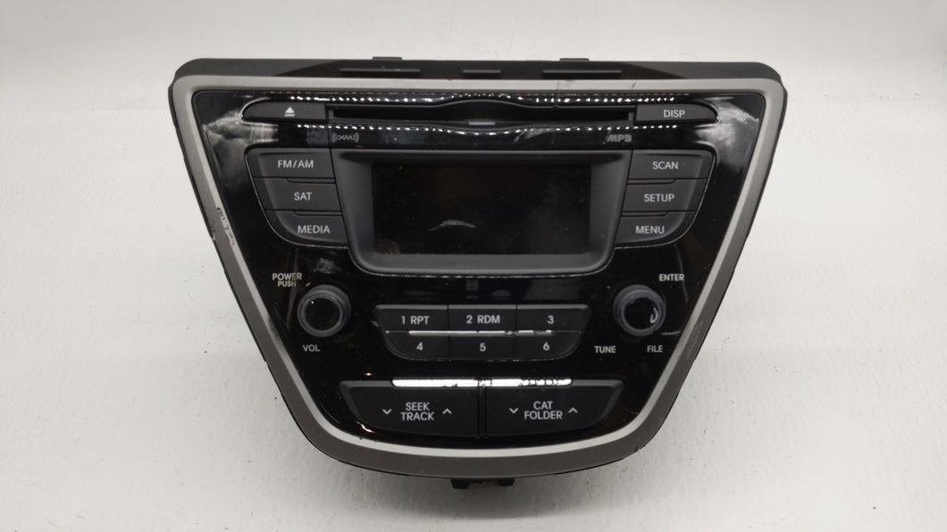 2014-2016 Hyundai Elantra Radio AM FM Cd Player Receiver Replacement P/N:961703X156GU 96170-3X156GU Fits 2014 2015 2016 OEM Used Auto Parts - Oemusedautoparts1.com