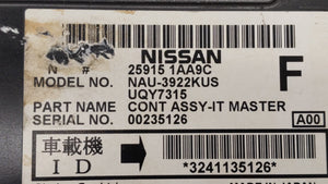 2009-2010 Nissan Murano Radio AM FM Cd Player Receiver Replacement P/N:25915 1AA9A 25915 1AA9C Fits 2009 2010 OEM Used Auto Parts - Oemusedautoparts1.com