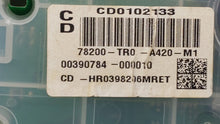 2012-2013 Honda Civic Instrument Cluster Speedometer Gauges P/N:78200-TR0-A420-M1 78100-TR0-A130-M1 Fits 2012 2013 OEM Used Auto Parts - Oemusedautoparts1.com