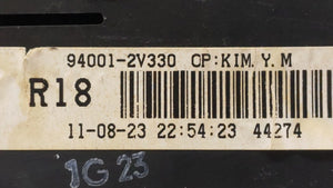 2012-2015 Hyundai Veloster Instrument Cluster Speedometer Gauges P/N:94011-2V330PD5 94001-2V330 Fits 2012 2013 2014 2015 OEM Used Auto Parts - Oemusedautoparts1.com